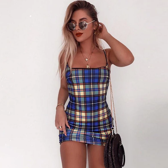 Mini Plaid Dress