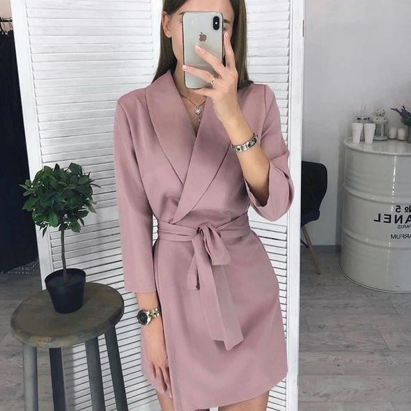 Lined Blazer Dress