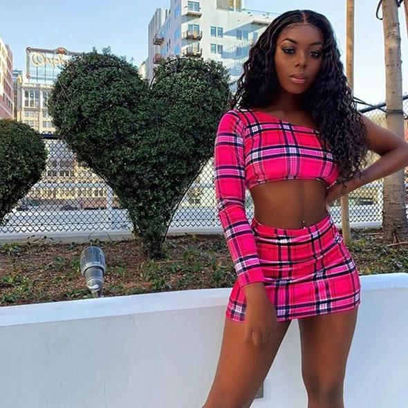 Plaid Print Co-Ord