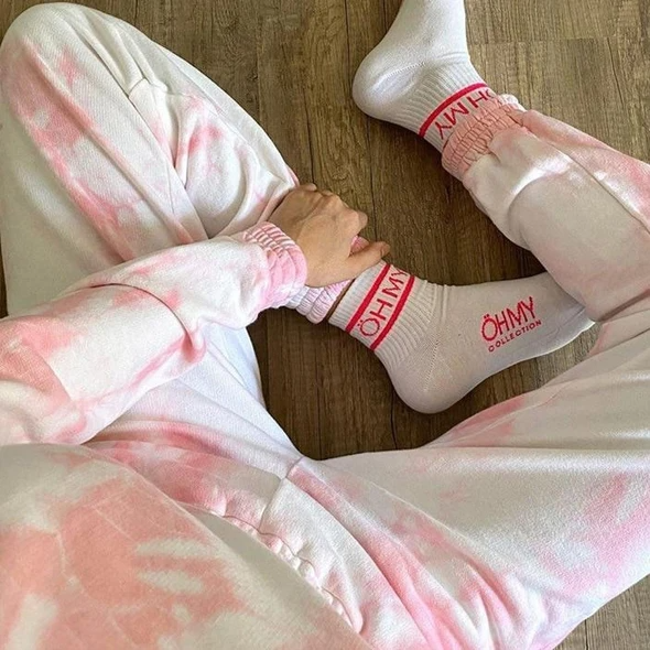 Casual Pink Tie Dye Set